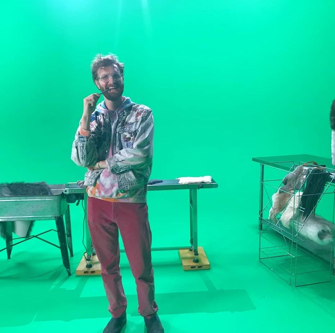 bob on a greenscreen